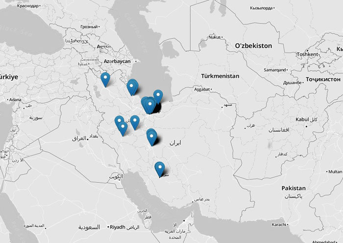 Map of Grindr Users in Iran